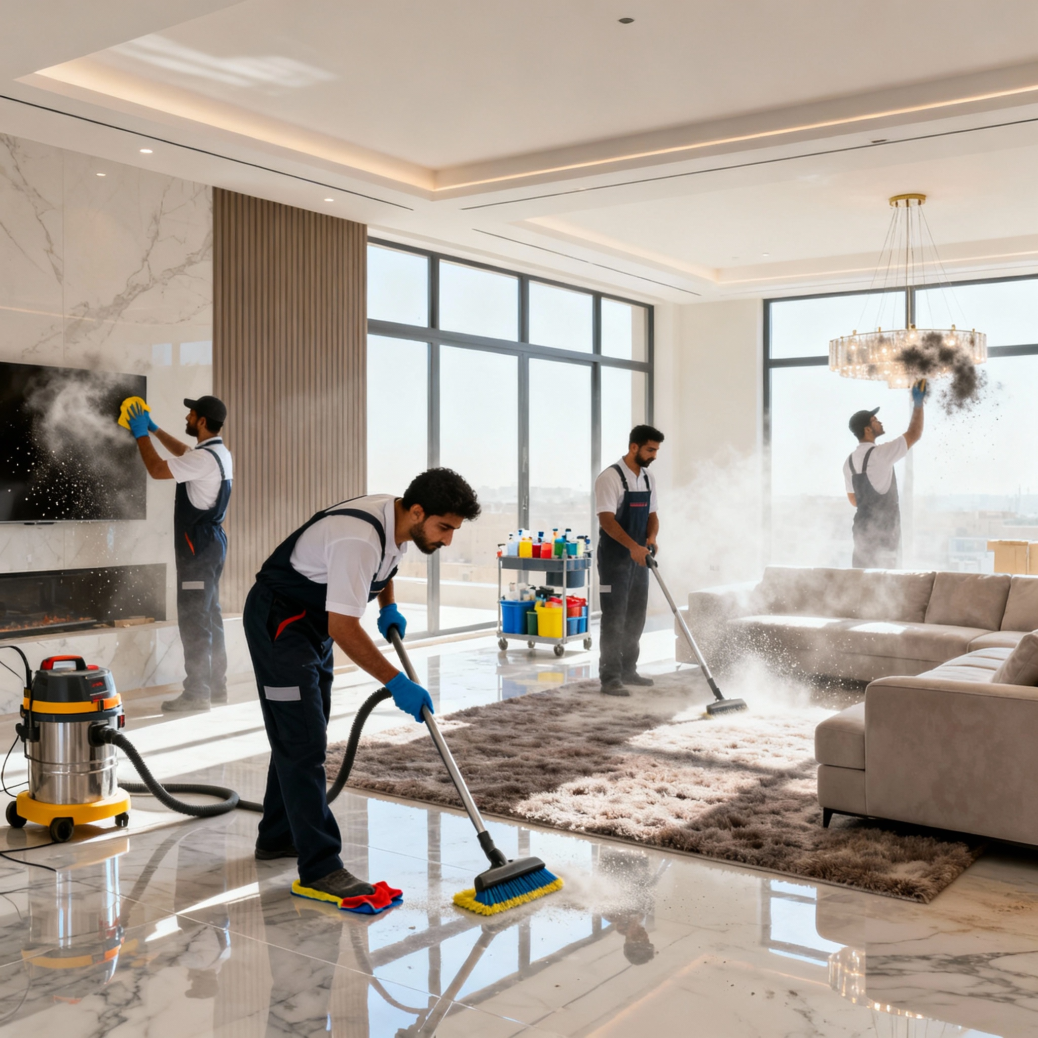 تنظيف منازل بعد التشطيب في بيان