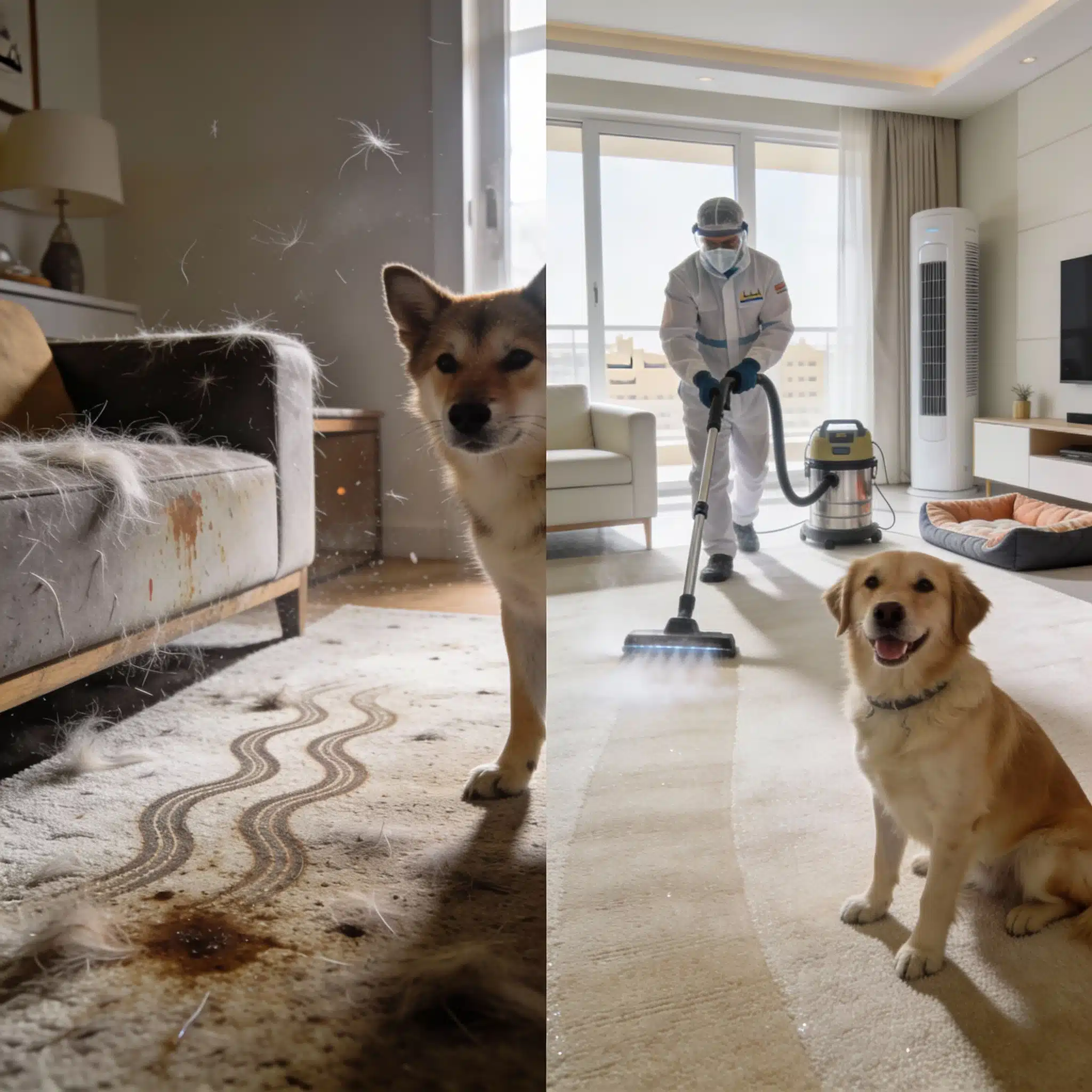 تنظيف منازل بها حيوانات في السالمية