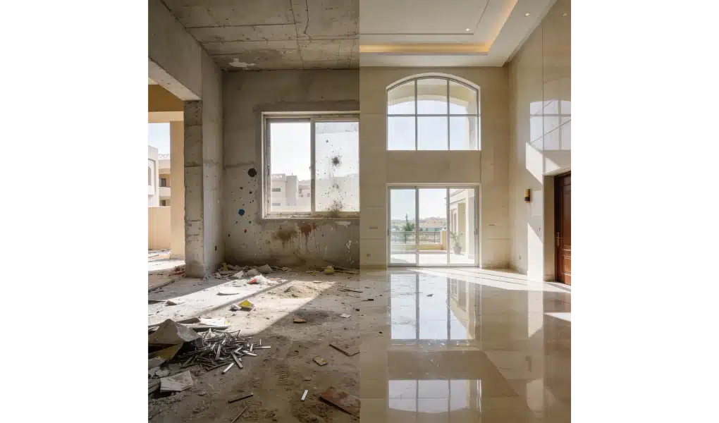 تنظيف بعد التشطيب شركة الترا