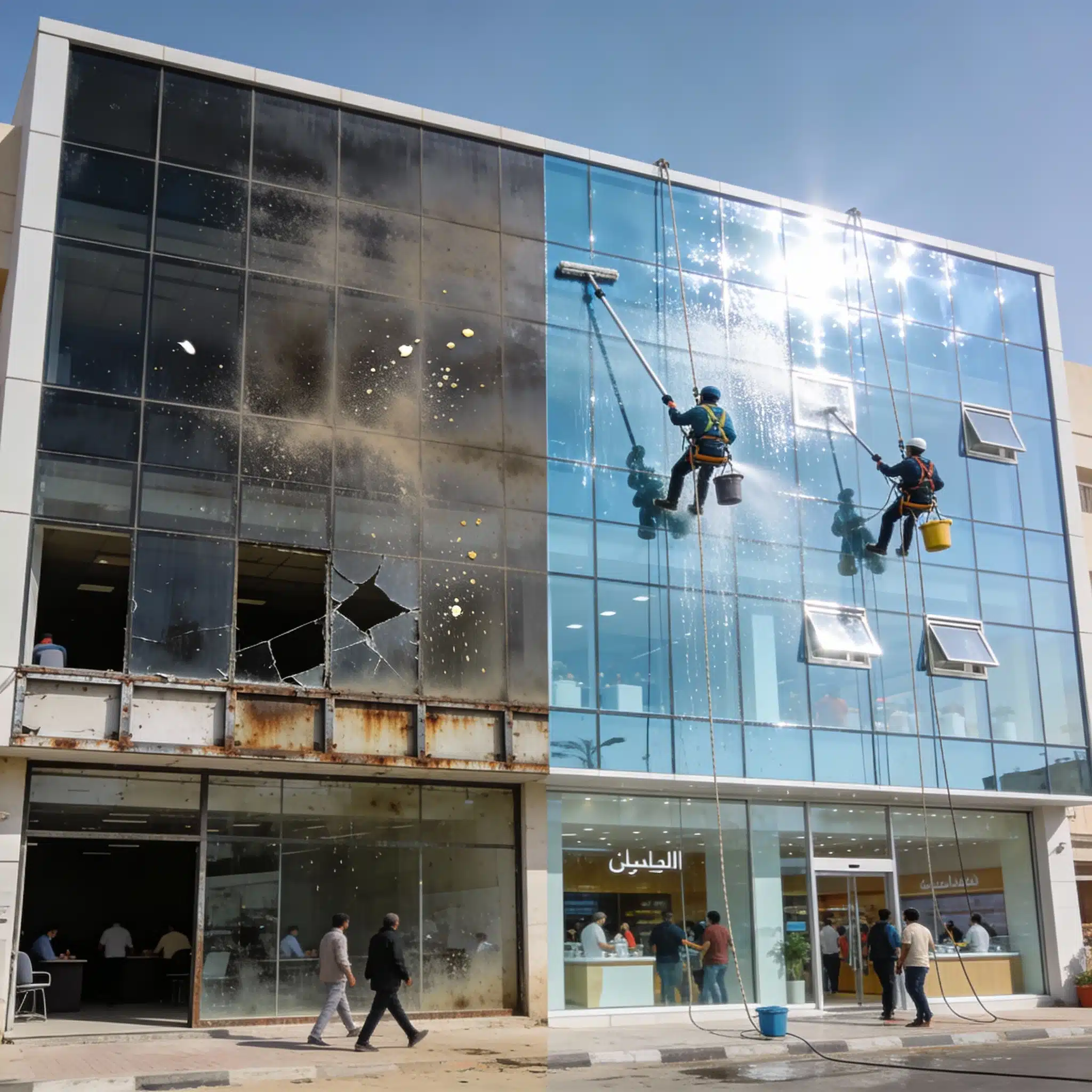 تنظيف واجهات زجاجية في الشويخ