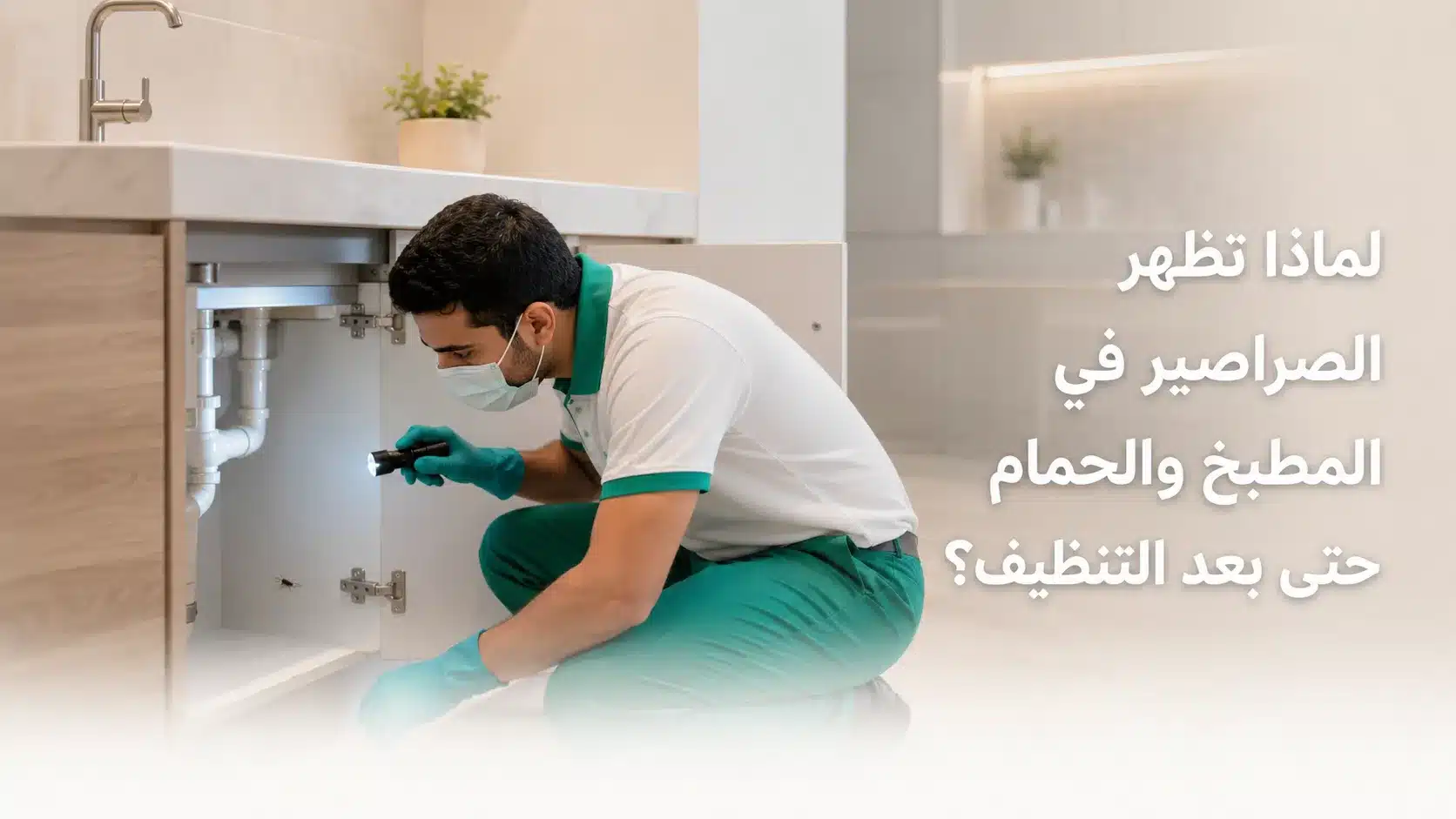 ظهور الصراصير في المطبخ والحمام