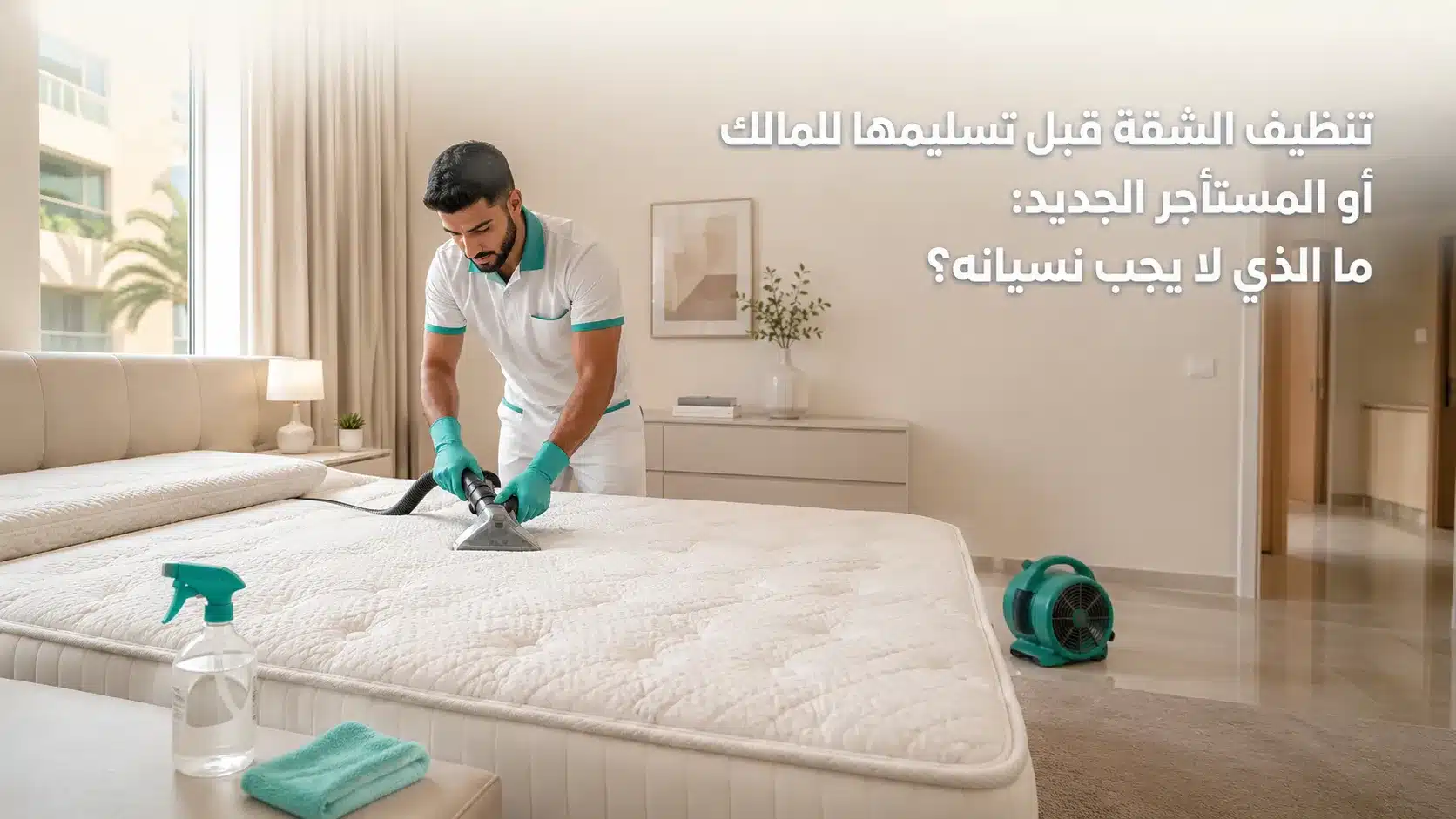 تنظيف الشقة قبل التسليم للمالك أو المستأجر الجديد