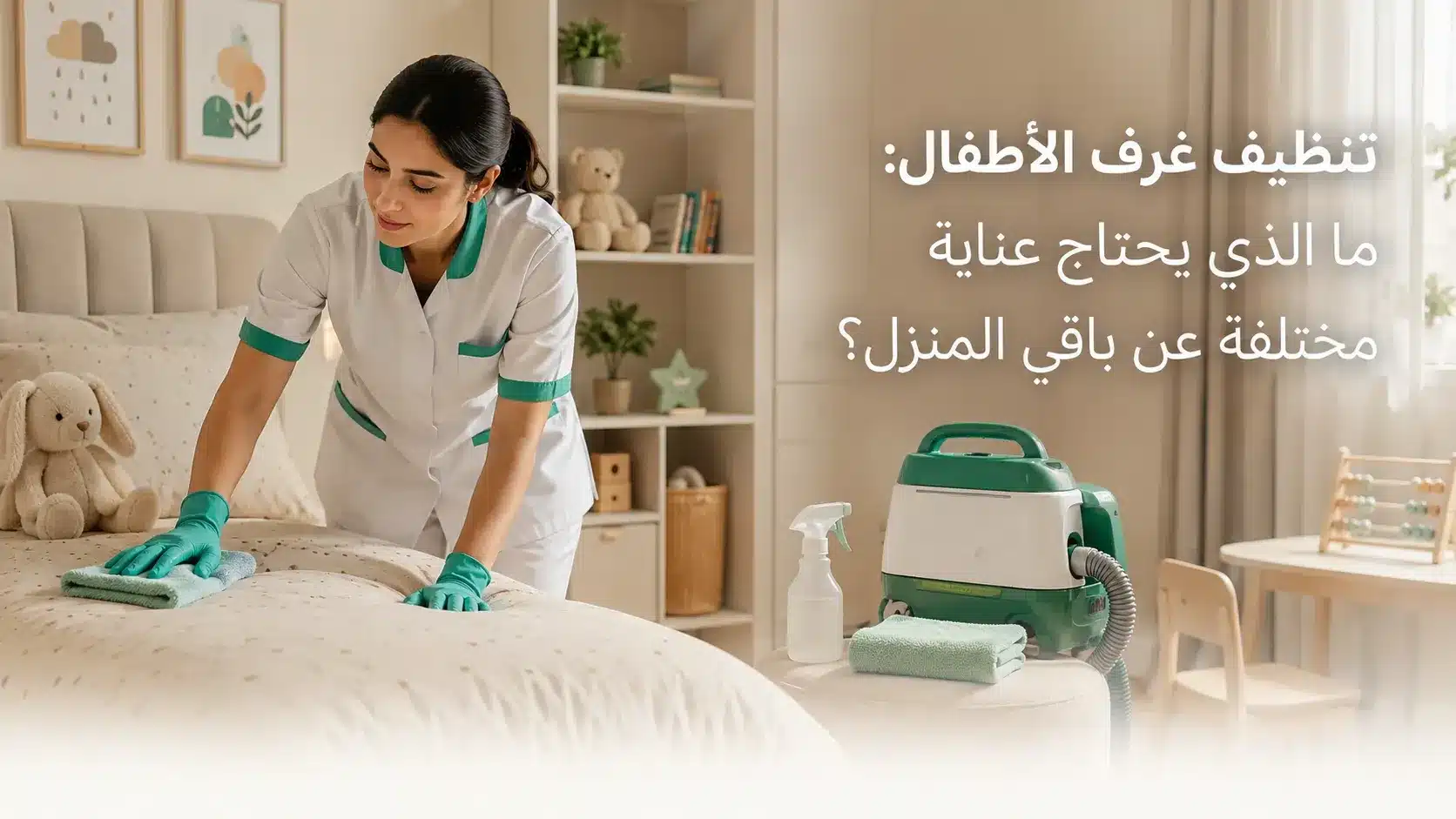 تنظيف غرف الأطفال
