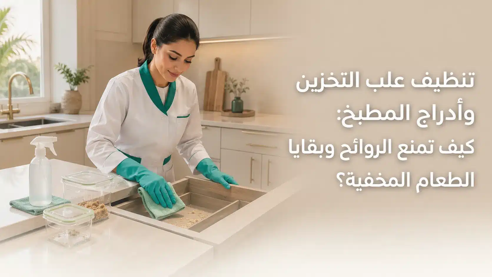 تنظيف علب التخزين