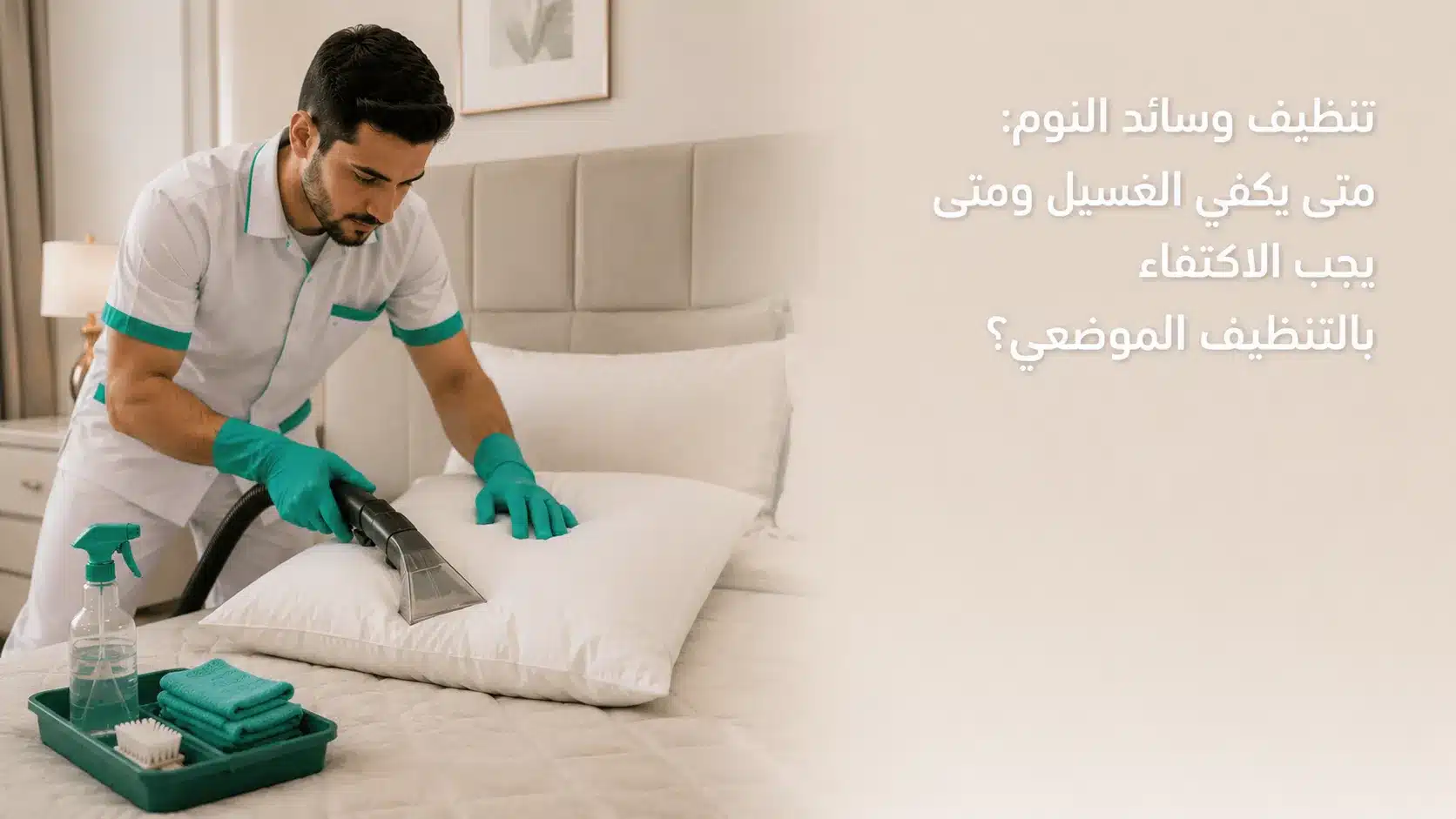 تنظيف وسائد النوم حسب نوع الحشو وتعليمات العناية