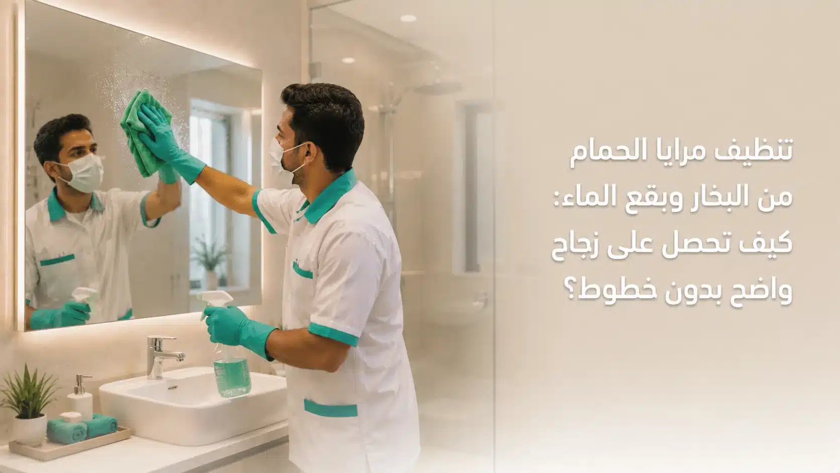 تنظيف مرايا الحمام من البخار وبقع الماء