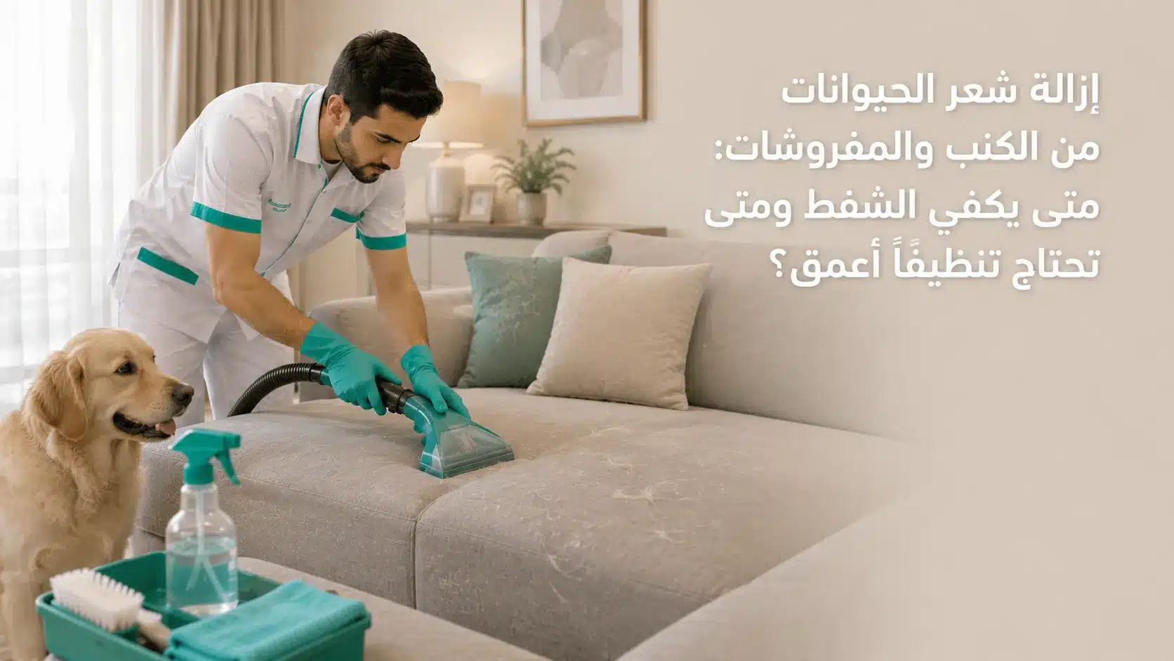 إزالة شعر الحيوانات