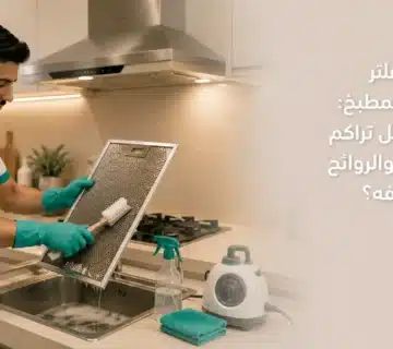 تنظيف فلتر الشفاط من الدهون المتراكمة في المطبخ