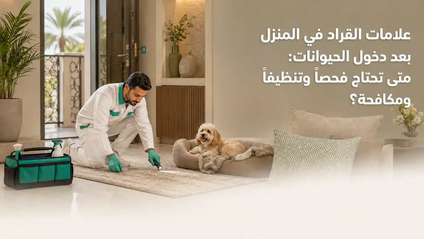 علامات القراد في المنزل بعد دخول الحيوانات الأليفة من الخارج