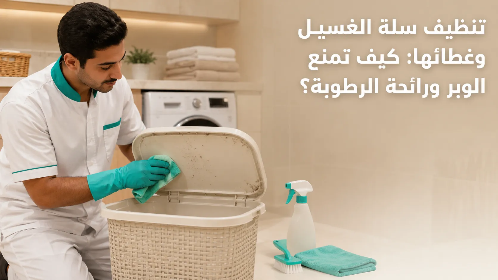 تنظيف سلة الغسيل