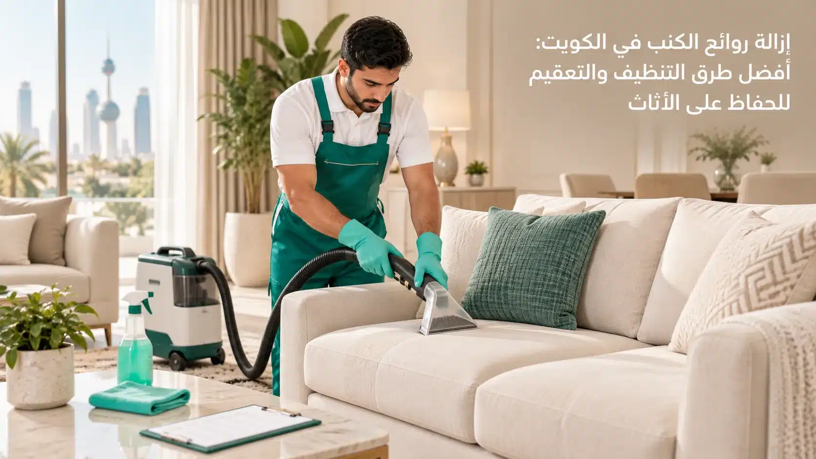 تنظيف الكنب وإزالة الروائح في الكويت