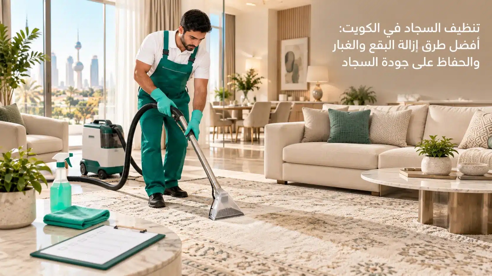 تنظيف السجاد في الكويت بخدمة احترافية