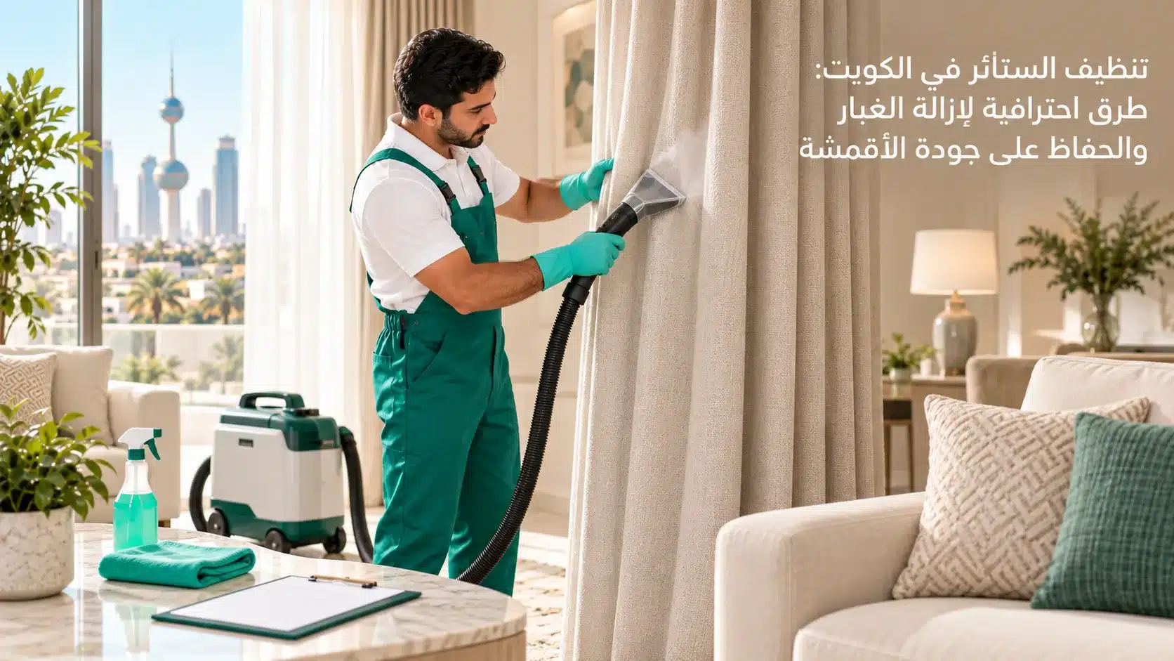 تنظيف الستائر في الكويت بطريقة احترافية