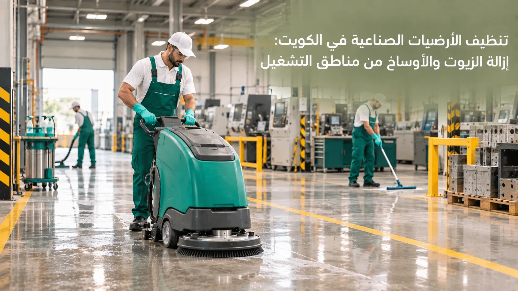 تنظيف الأرضيات الصناعية