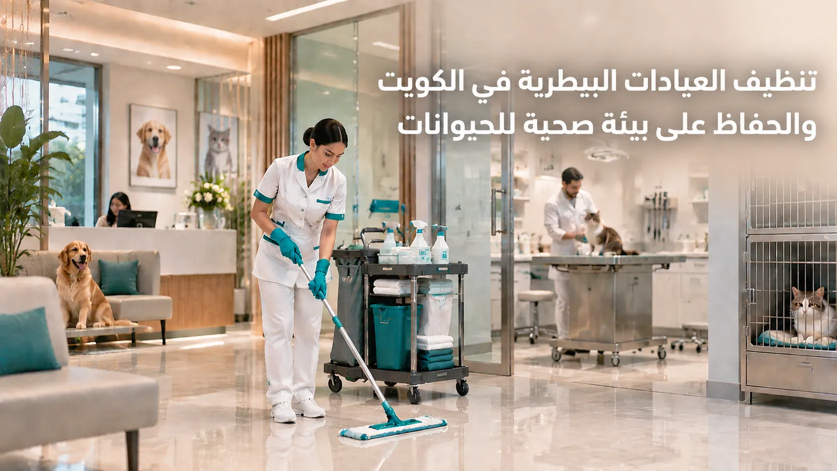تنظيف العيادات البيطرية