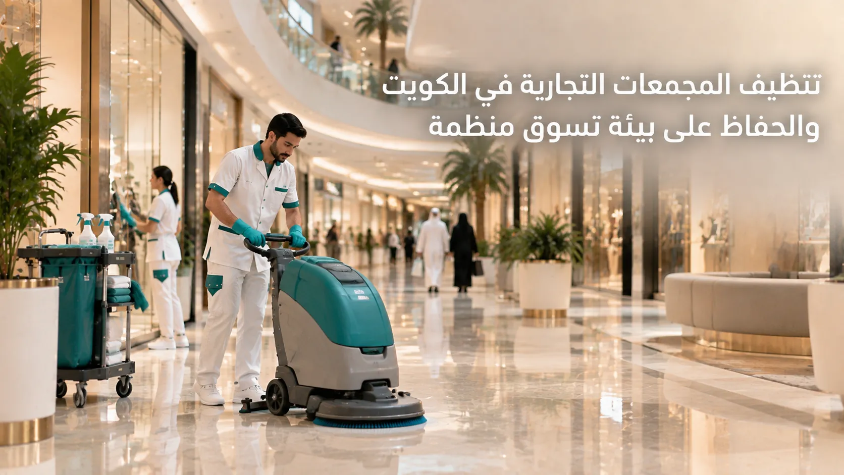 تنظيف المجمعات التجارية