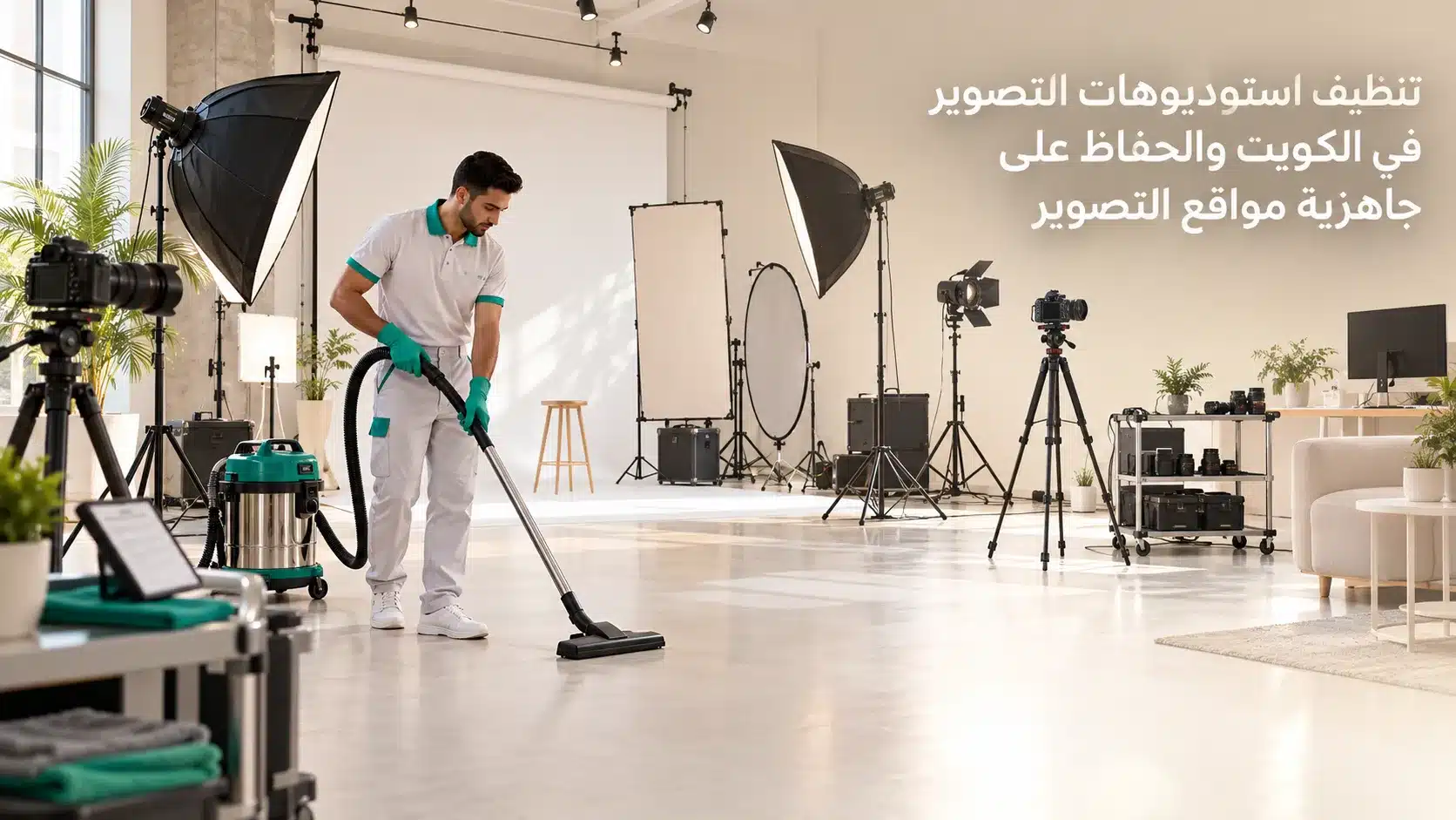 تنظيف استوديوهات التصوير