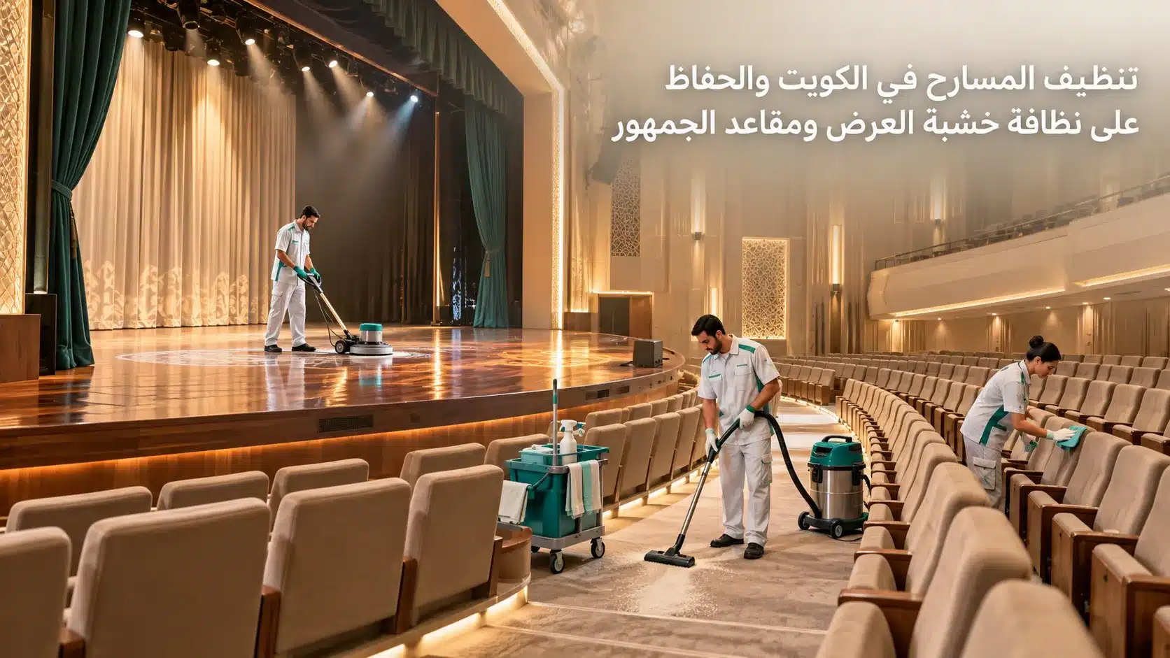 تنظيف المسارح
