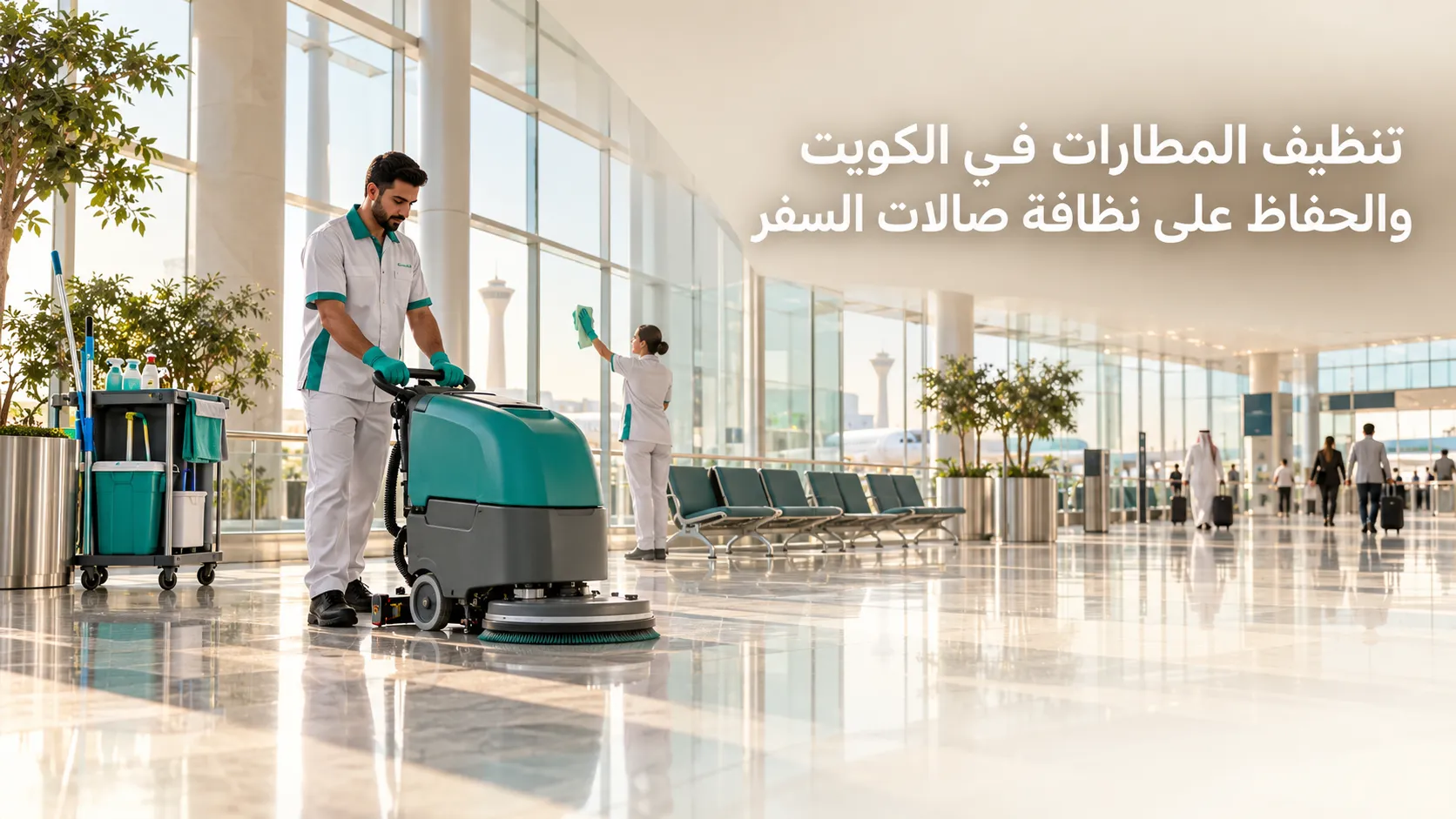 تنظيف المطارات