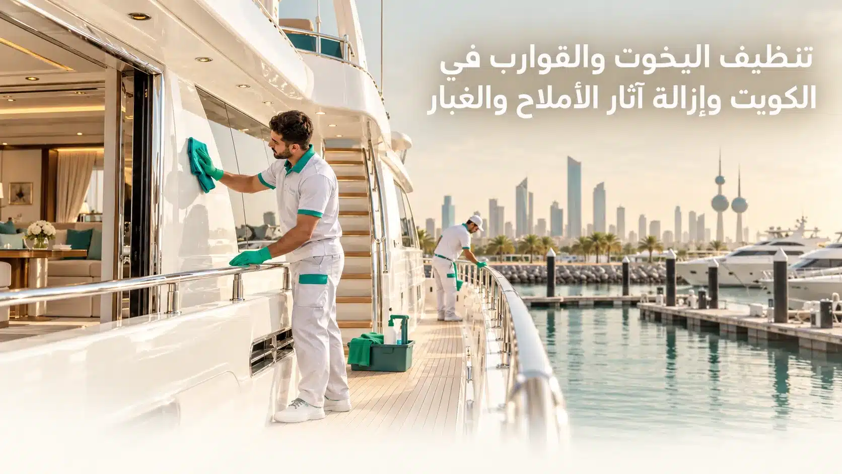 تنظيف اليخوت والقوارب