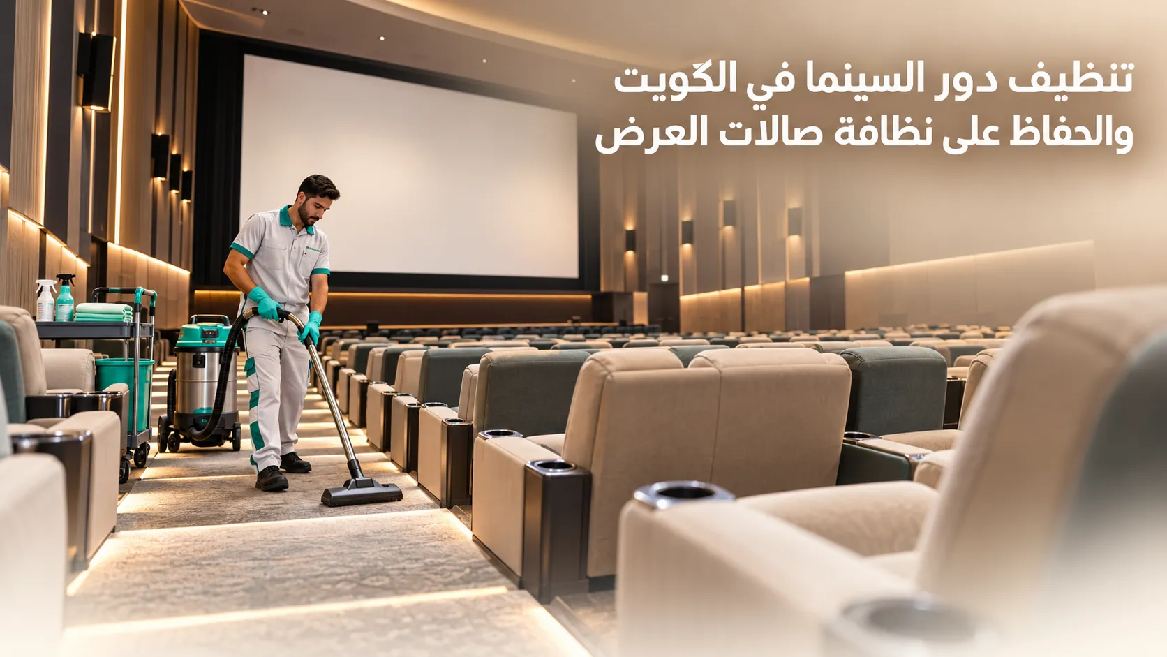 تنظيف دور السينما