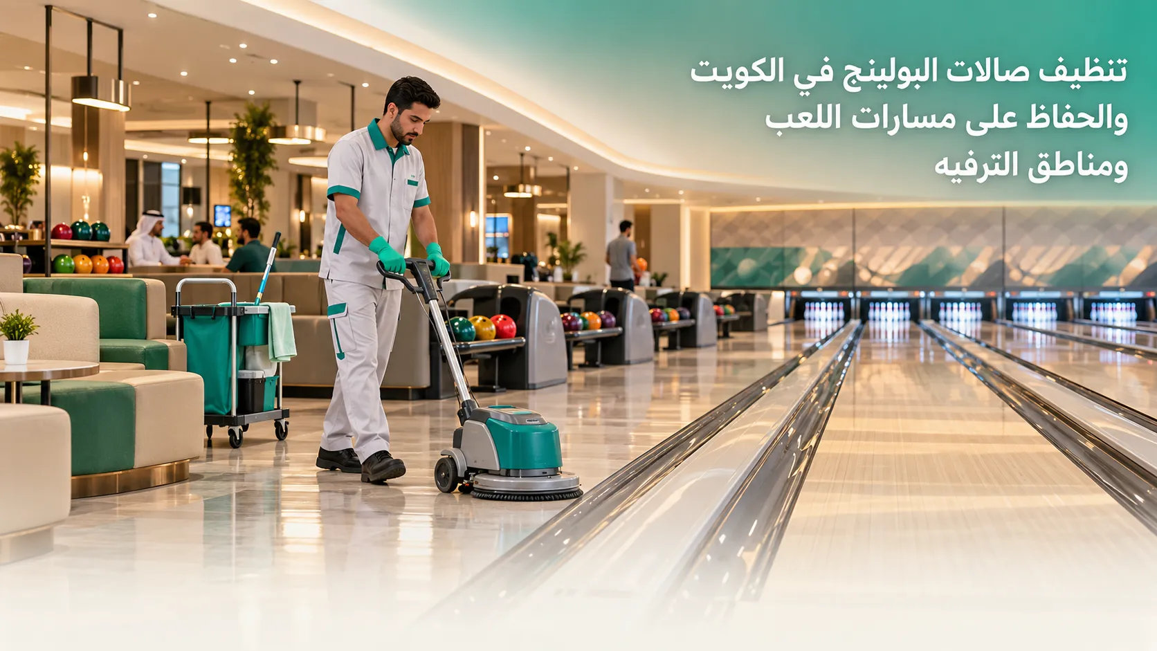 تنظيف صالات البولينج