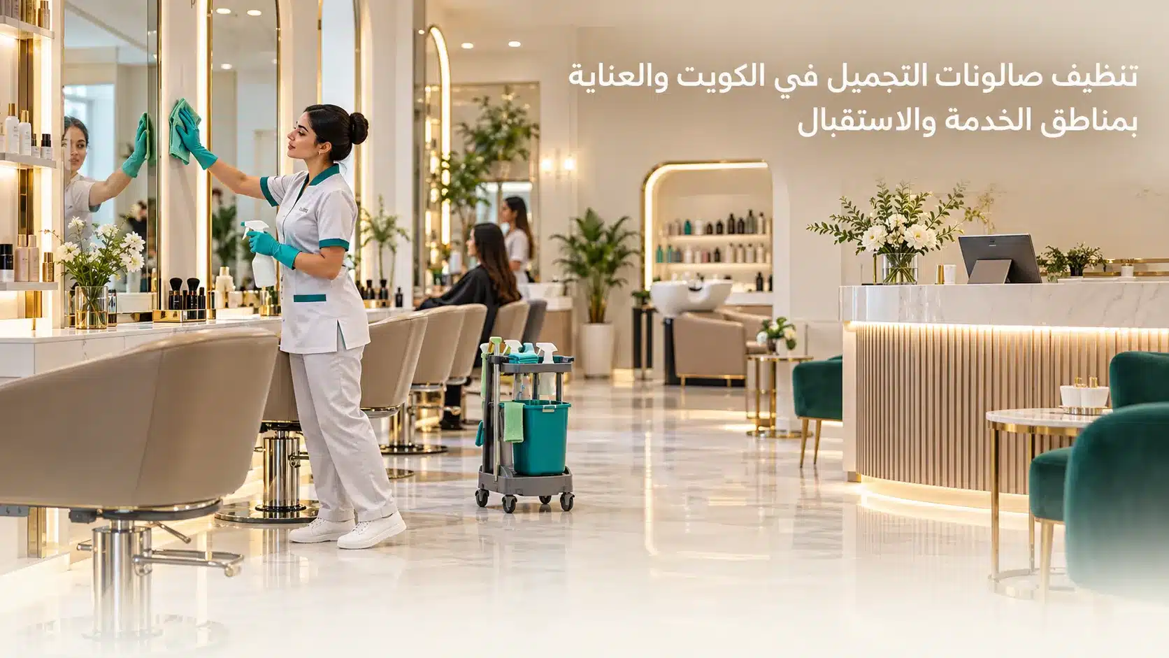 تنظيف صالونات التجميل