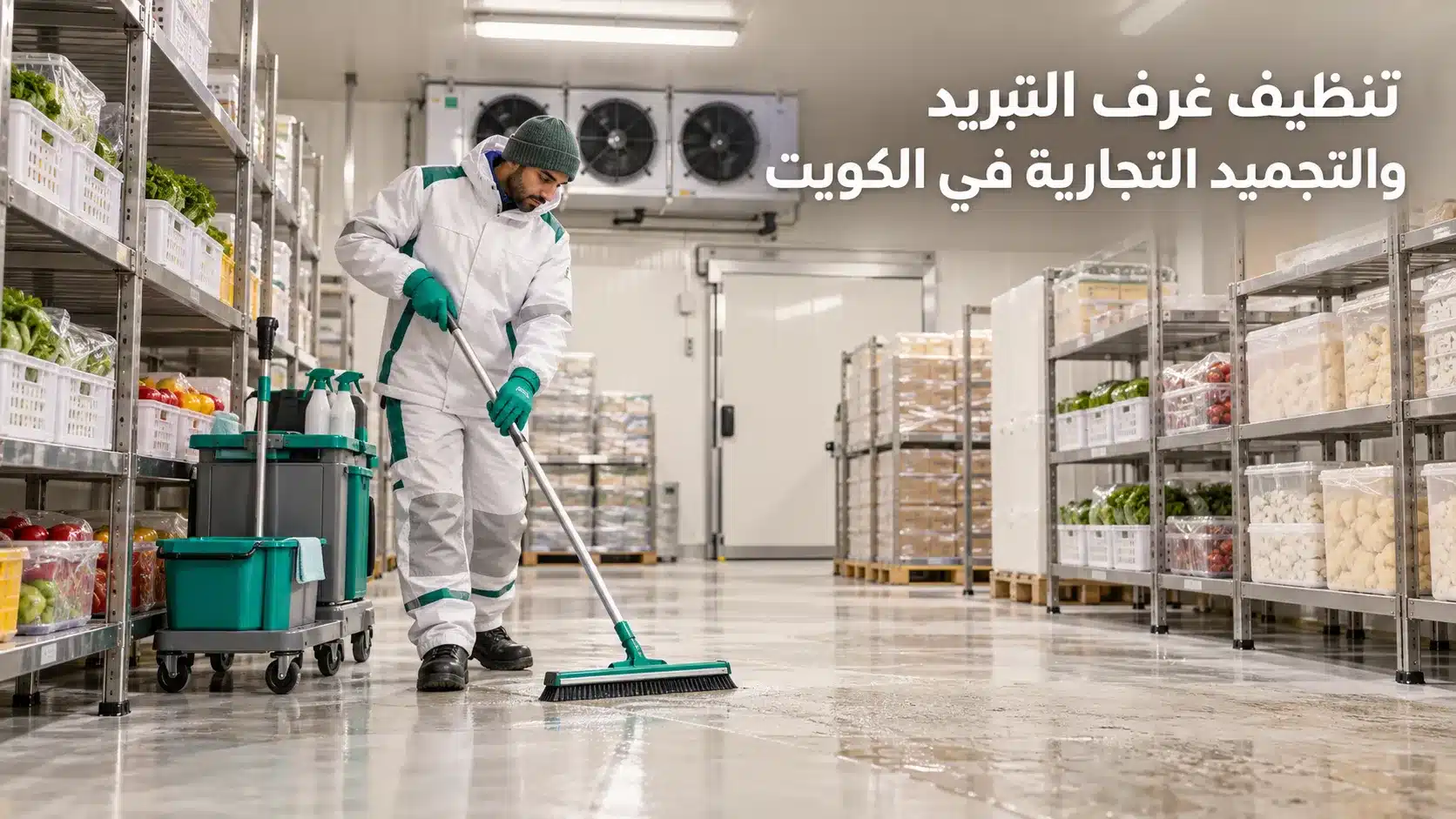تنظيف غرف التبريد