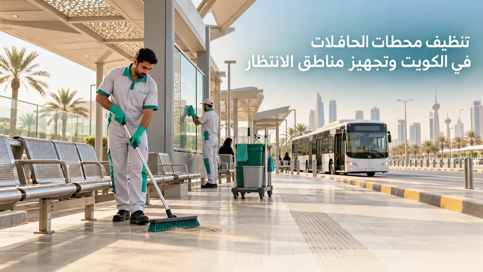 تنظيف محطات الحافلات