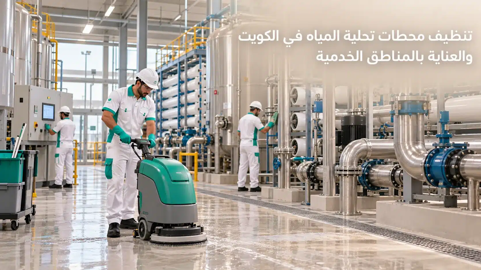 تنظيف محطات تحلية المياه