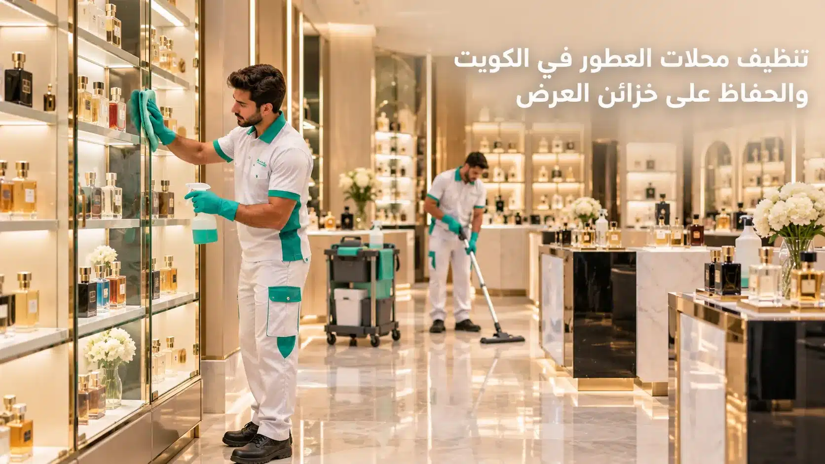تنظيف محلات العطور