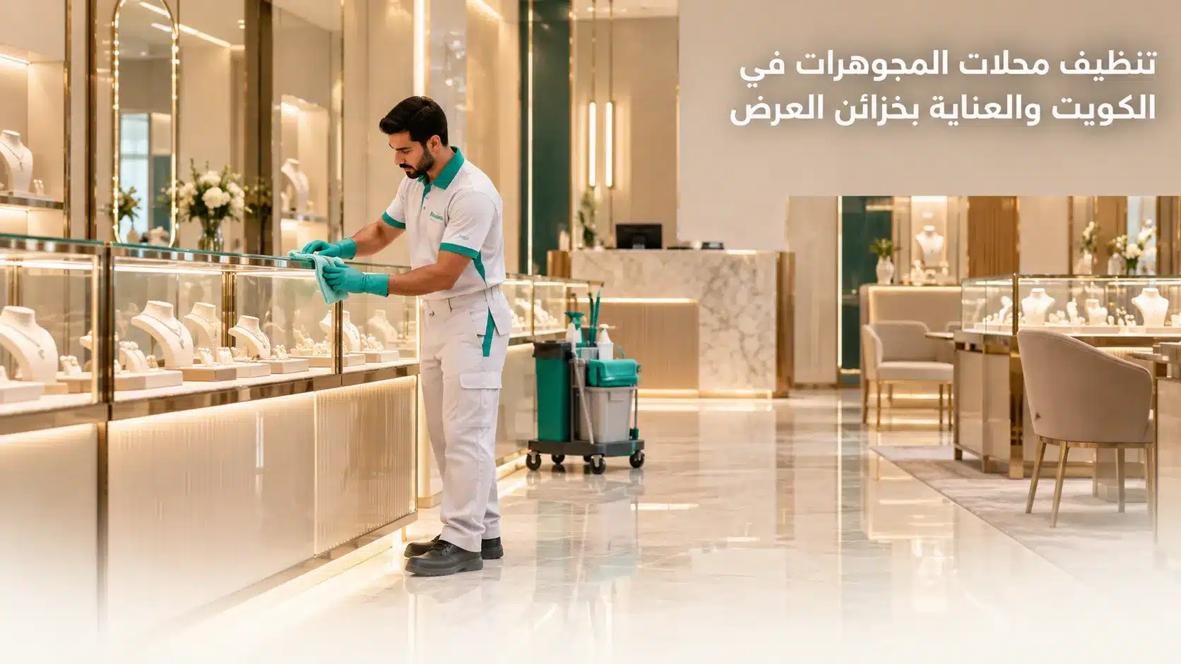 تنظيف محلات المجوهرات