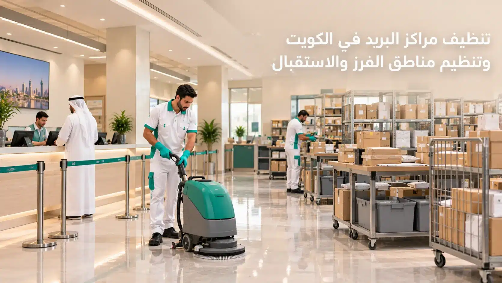 تنظيف مراكز البريد