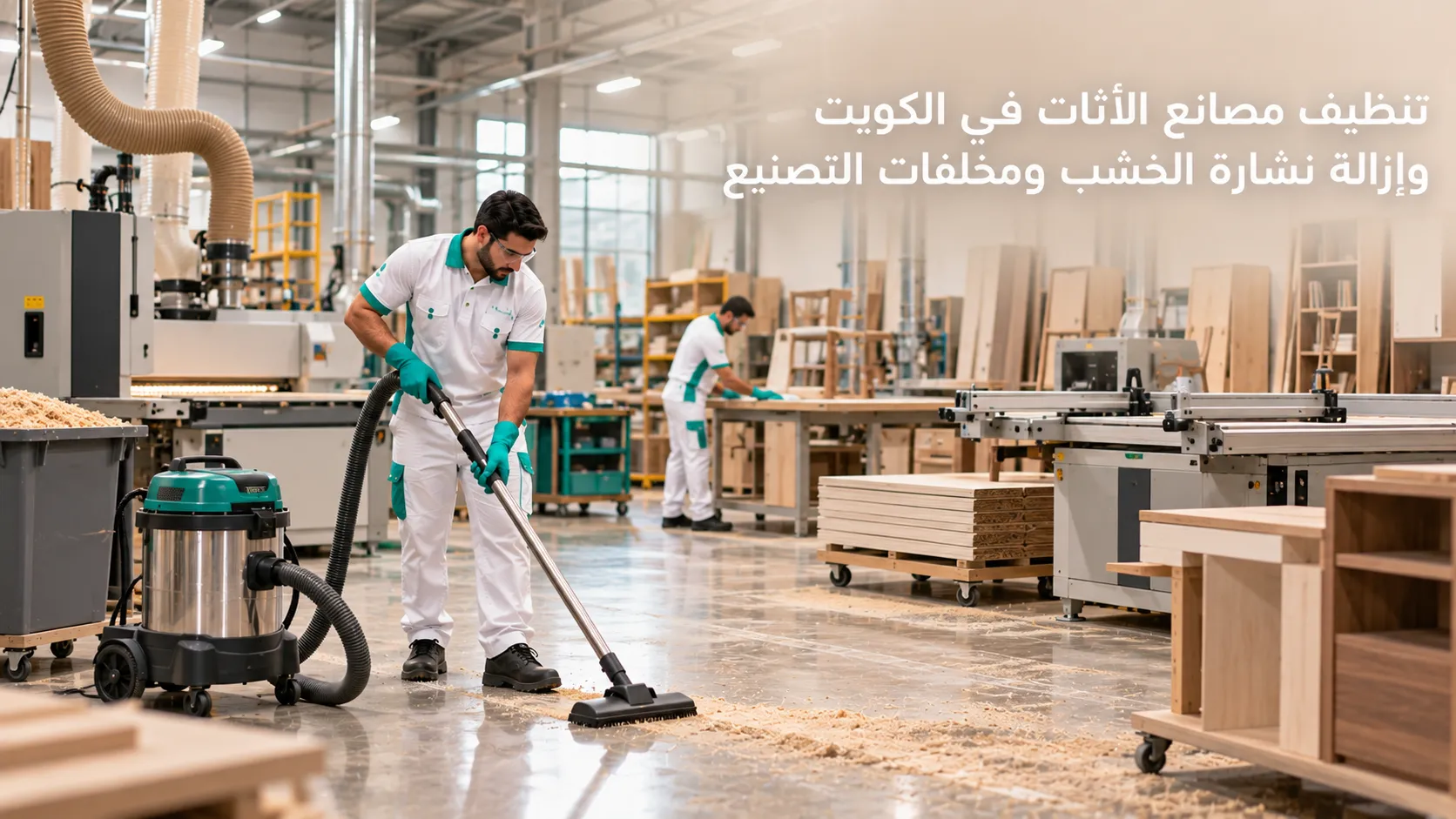تنظيف مصانع الأثاث