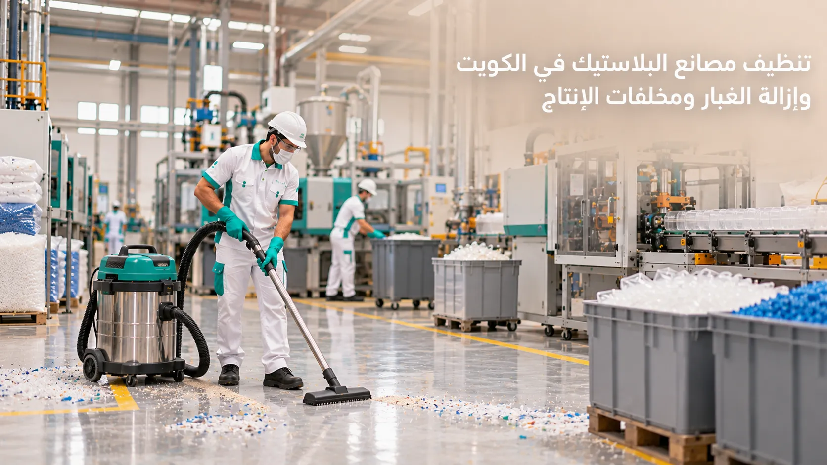 تنظيف مصانع البلاستيك