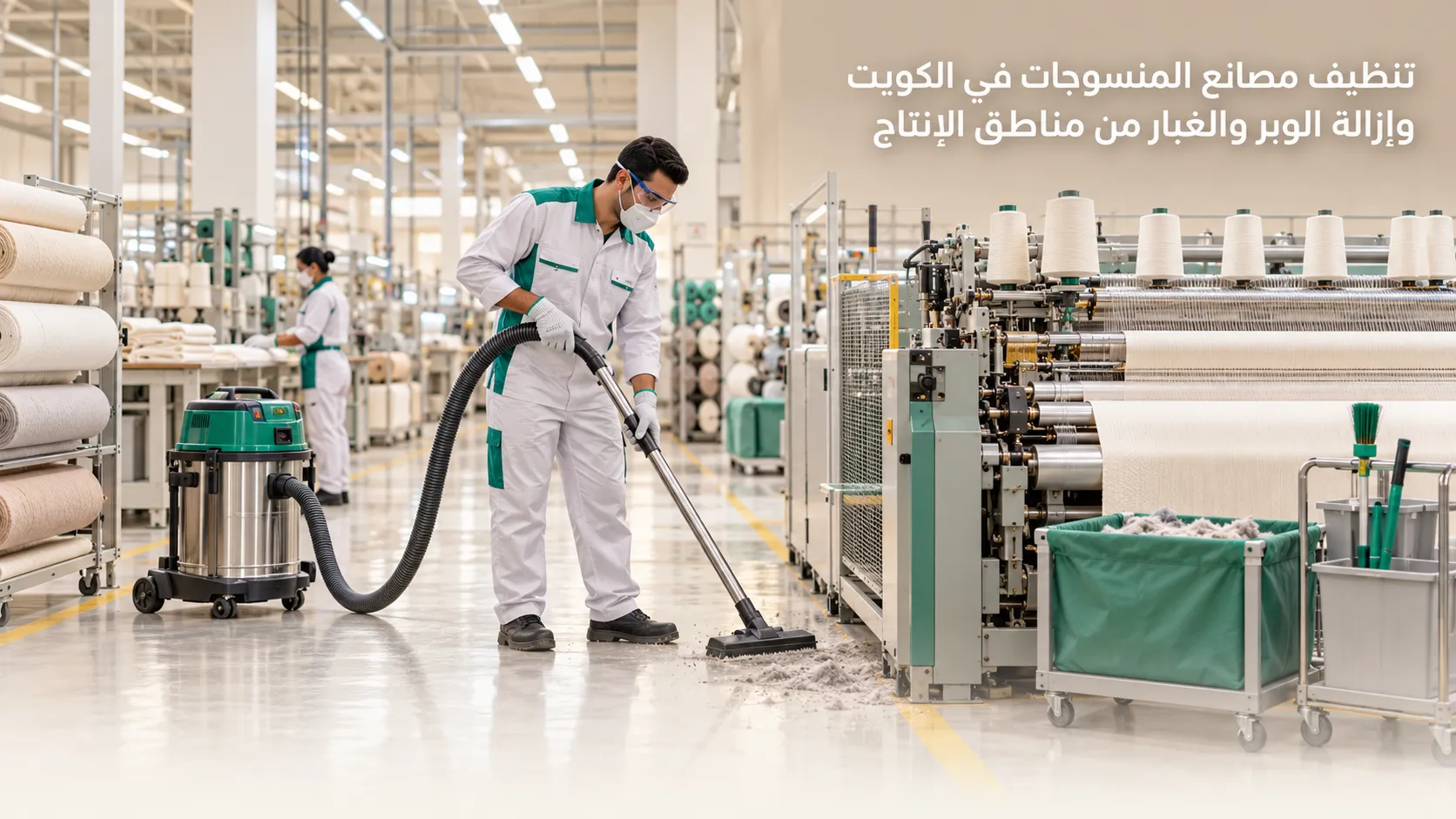 تنظيف مصانع المنسوجات