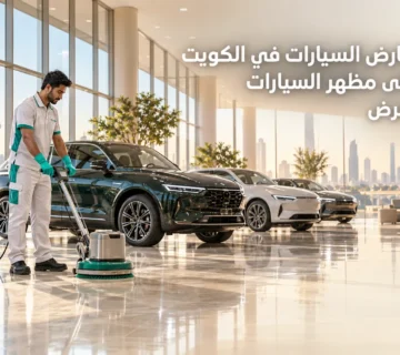 تنظيف معارض السيارات